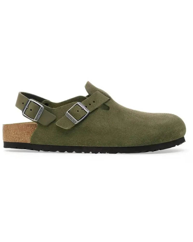 Birkenstock Slipper & Pantoletten TOKIO  SUEDE THYME bunt Bunt