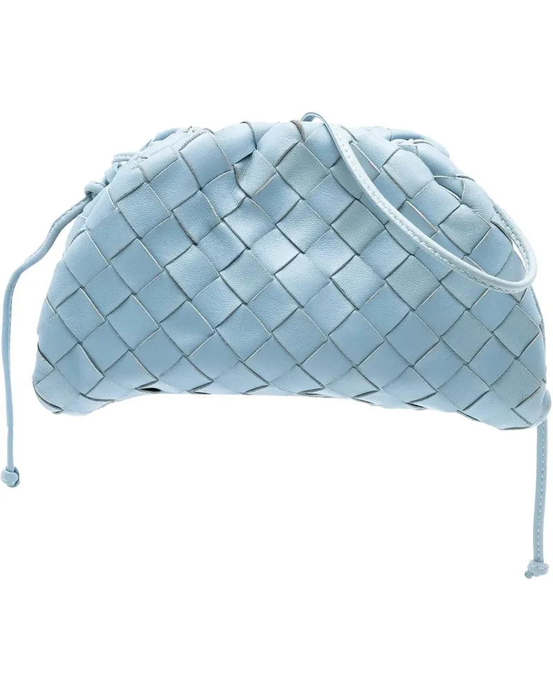 Bottega Veneta Hobo Bags Nappa Intrecciato The Mini Pouch Crossbody blau Blau