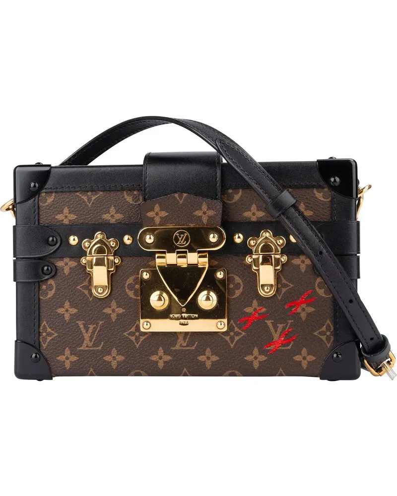 Louis Vuitton Crossbody Bags  Canvas Monogram Petite Malle Crossbo braun Braun