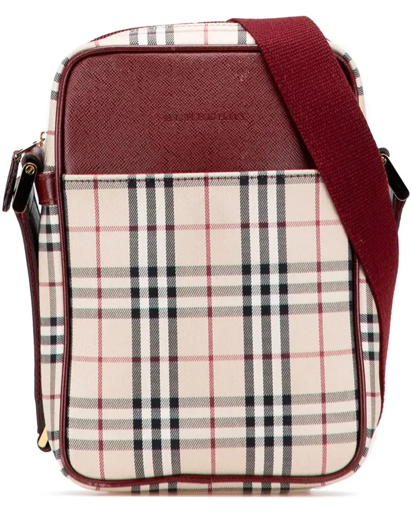Burberry Hobo Bags House Check Canvas Crossbody braun Braun