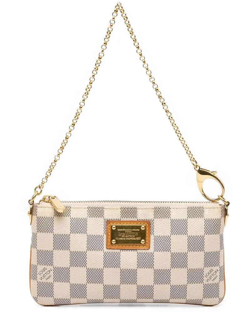 Louis Vuitton Crossbody Bags Damier Azur Pochette Milla MM weiß Weiß