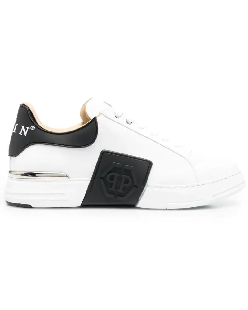 Philipp Plein Low-Top Sneaker Hexagon Lo-Top Sneakers weiß Weiß
