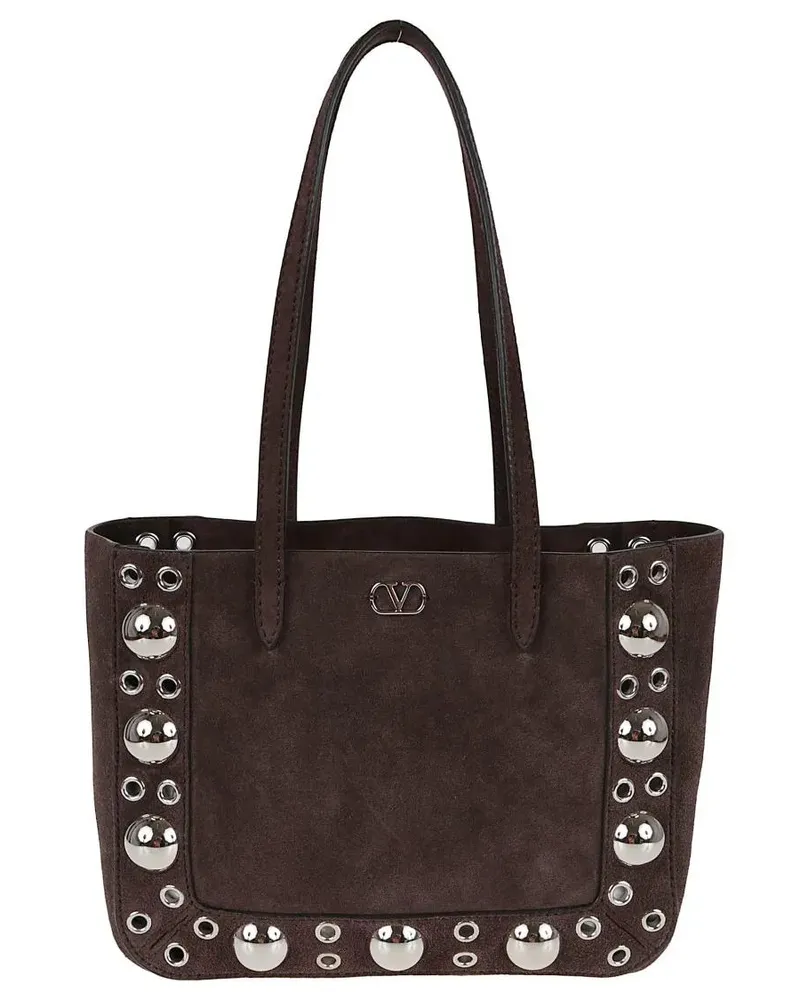 Valentino Garavani Shopper & Totes Nellcôte Mini Suede Tote Bag braun Braun