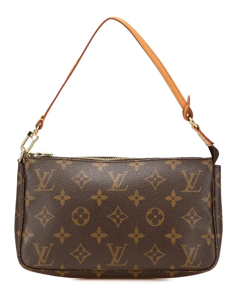 Louis Vuitton Hobo Bags Monogram Pochette Accessoires braun Braun
