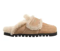 Slipper & Pantoletten Teddy Fur Studs (L) beige