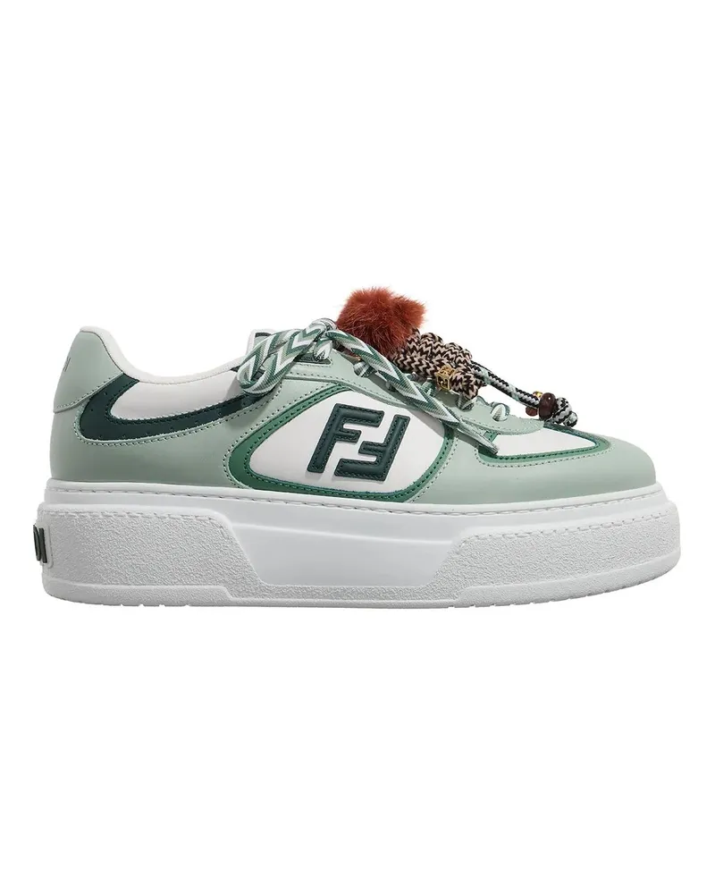Fendi Low-Top Sneaker Match Platform Sneakers grün Grün