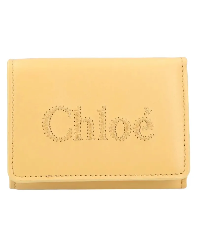 Chloé Portemonnaie Tri-Fold Wallet Sense Yellow gelb Gelb