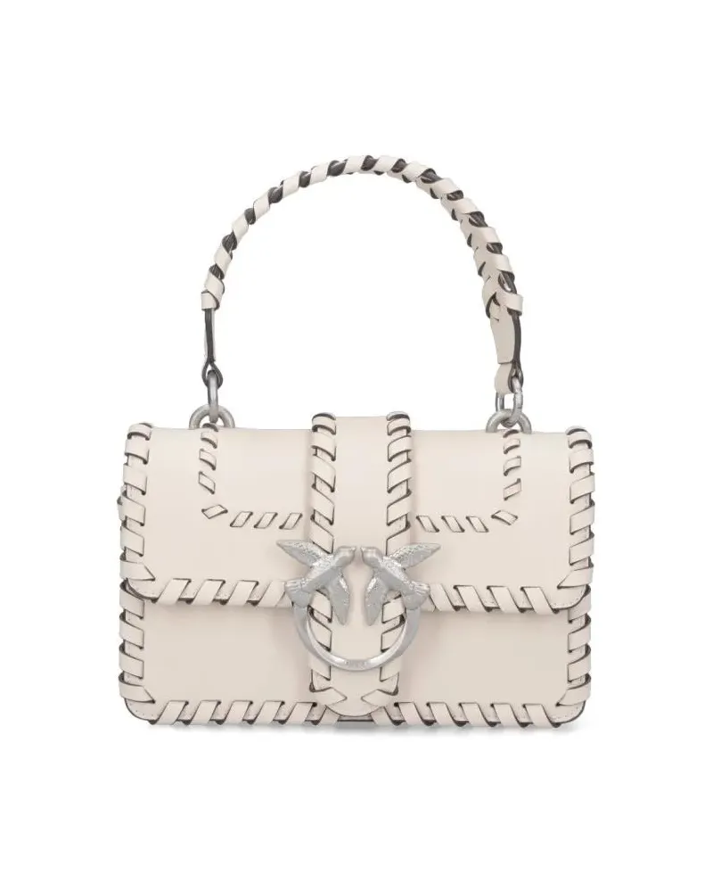 Pinko Hobo Bags Structured White Handbag With Minimalist Design beige Beige