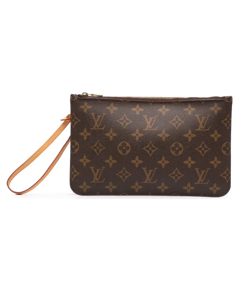 Louis Vuitton Kosmetiktaschen Monogram Neverfull Pouch braun Braun