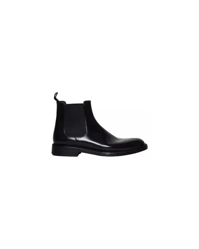 Green George Stiefel Chelsea-Type Ankle Boot With Side Elastics schwarz Schwarz