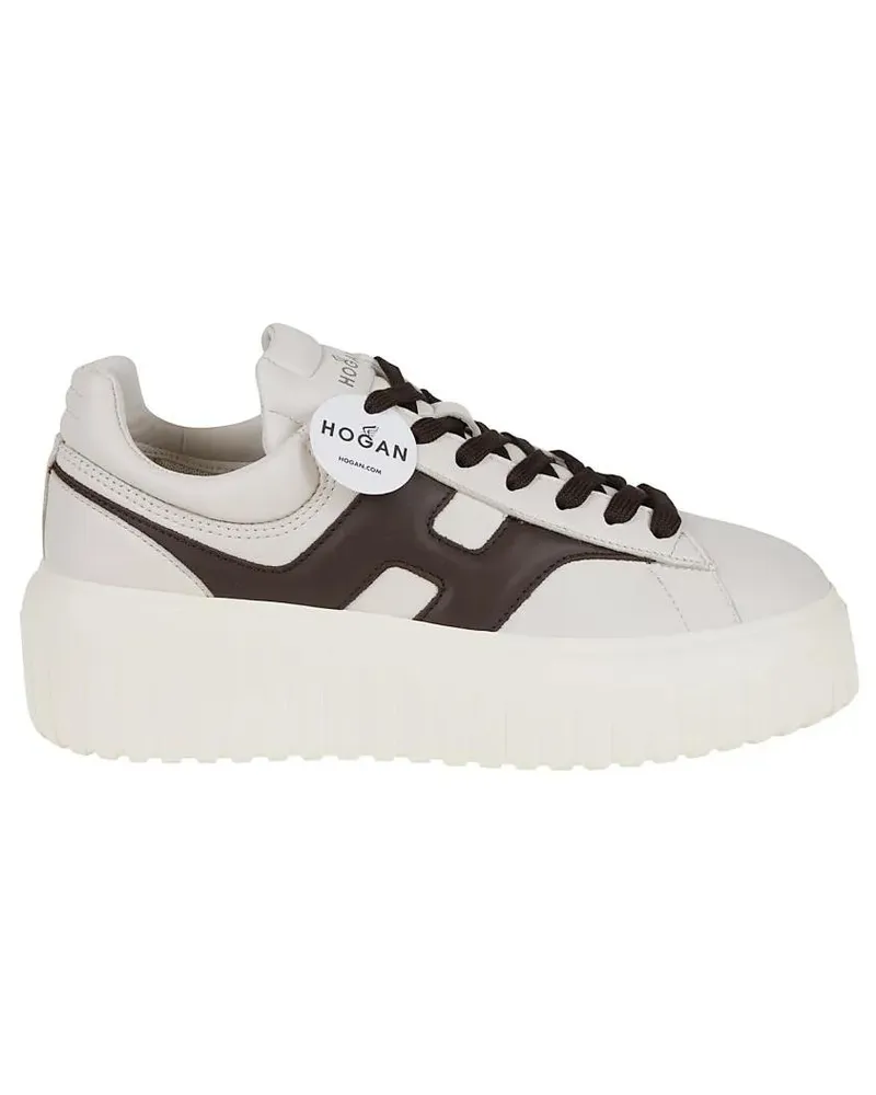 Hogan Low-Top Sneaker H-Stripe Nappa Leather Sneakers weiß Weiß