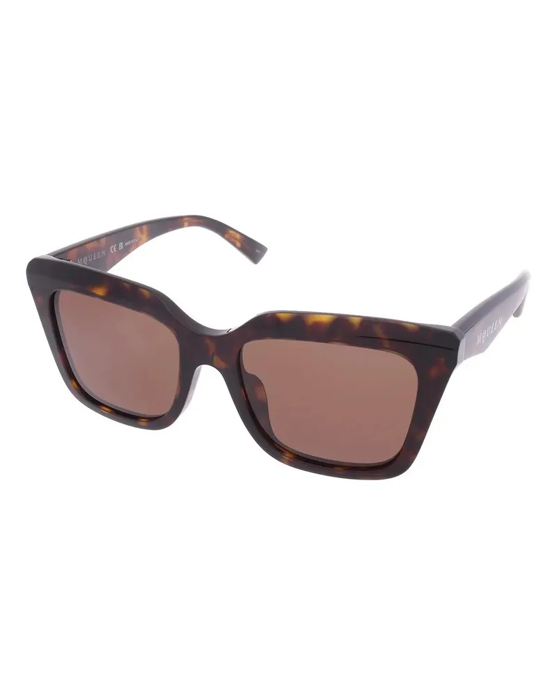 Alexander McQueen Sonnenbrille  brown Braun