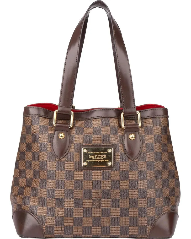Louis Vuitton Crossbody Bags  Damier Ebene Monogram Hampstead PM H braun Braun