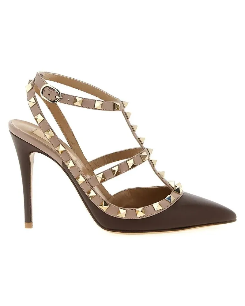 Valentino Garavani Hohe Schuhe 'Rockstud' Pumps braun Braun