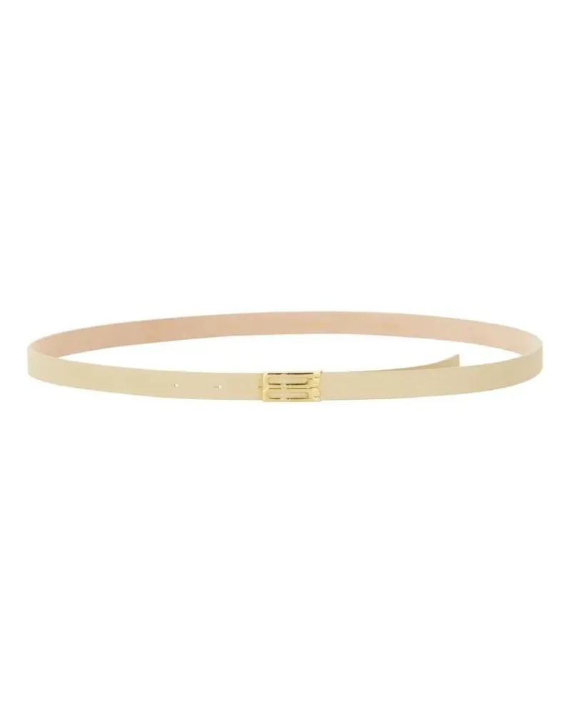 Victoria Beckham Gürtel Leather Belt beige Beige