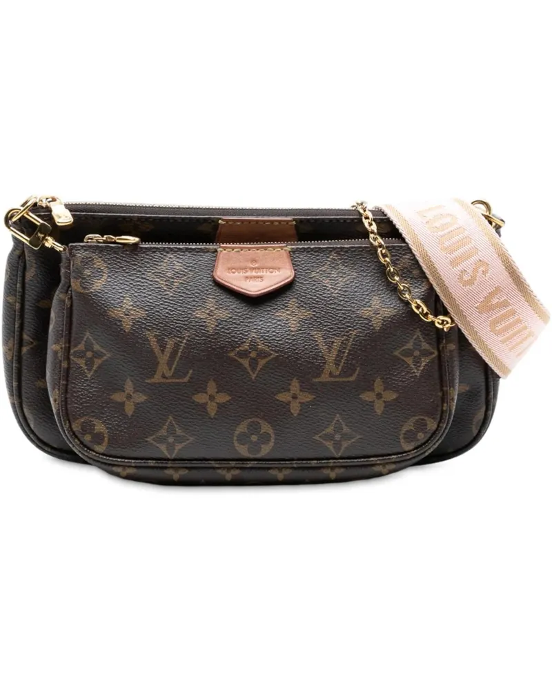 Louis Vuitton Hobo Bags Monogram Multi Pochette Accessoires braun Braun