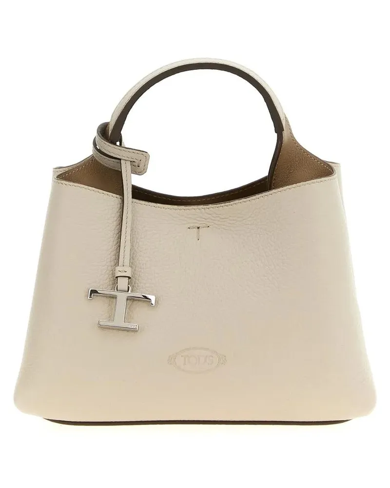 TOD'S Hobo Bags Micro Leather Handbag beige Beige