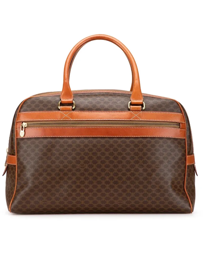 Celine Weekender Macadam Coated Canvas Duffle Bag braun Braun