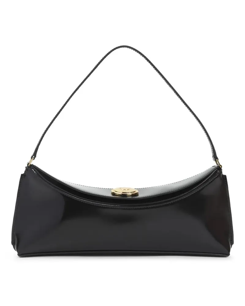 Jacquemus Hobo Bags Sculptural Black Leather Handbag schwarz Schwarz
