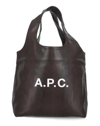 A.P.C. Tote Ninon Shopping Bag Braun