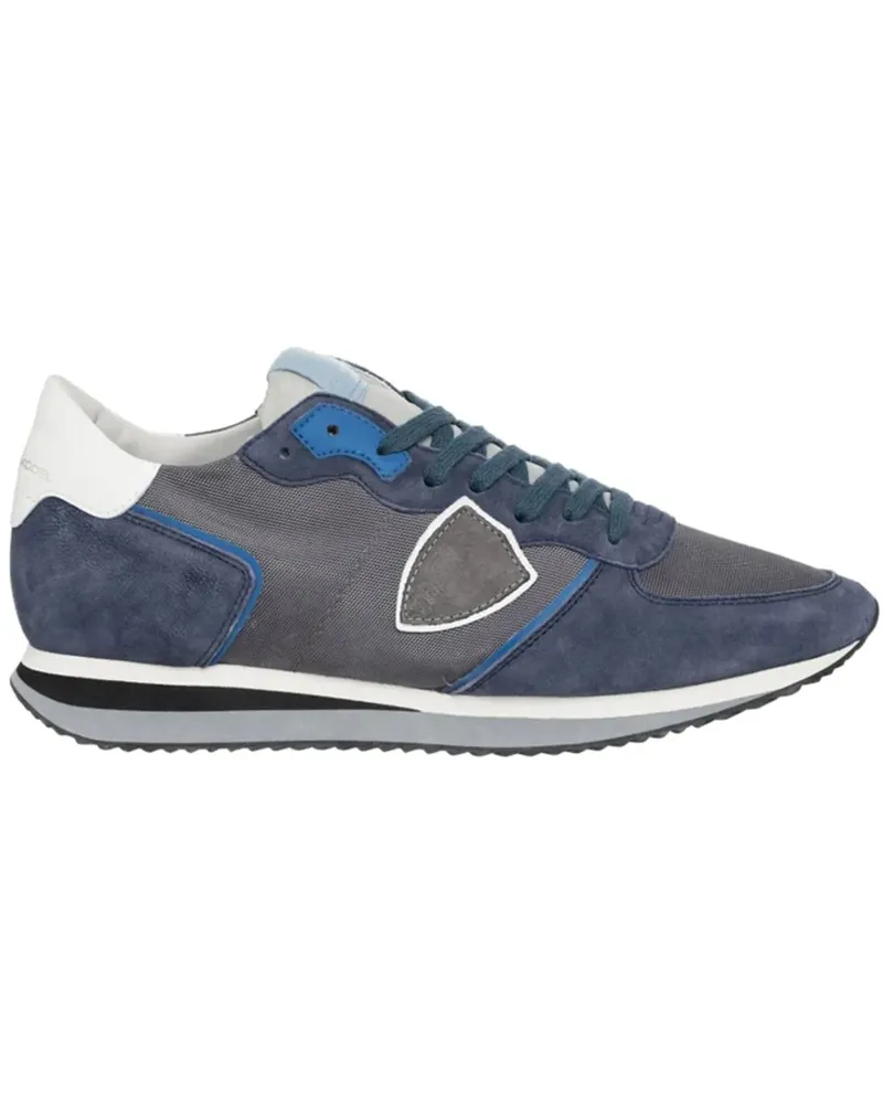 Philippe Model Low-Top Sneaker trpx mondial nubuk bleu blau Blau