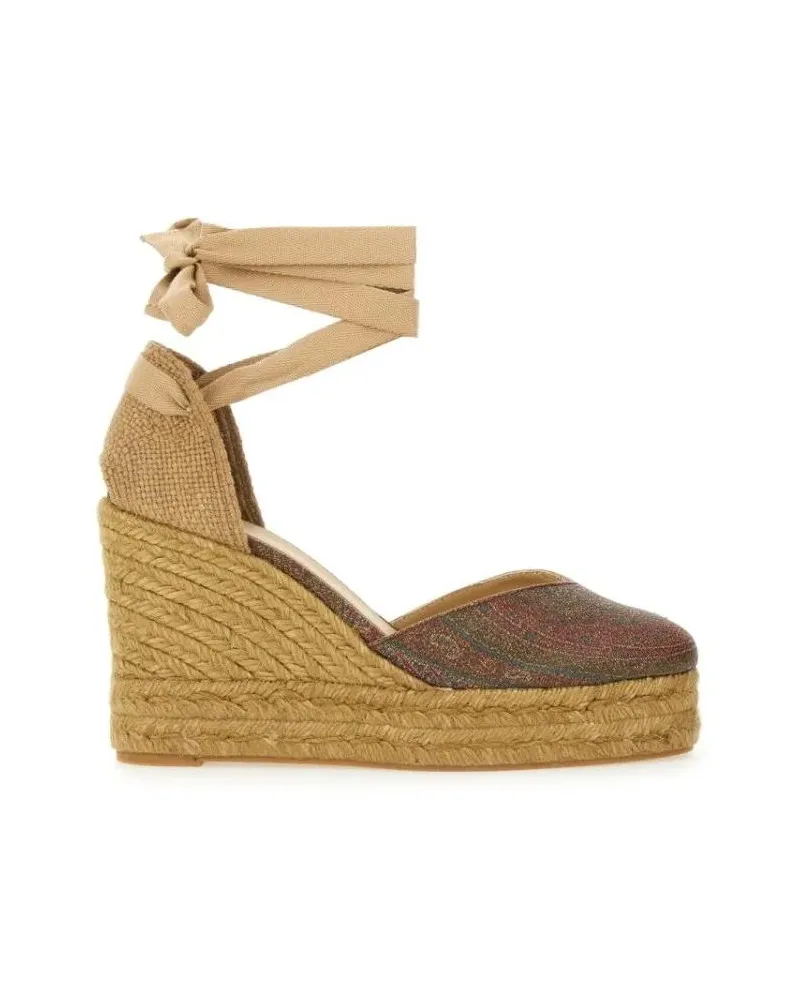 Castañer Hohe Schuhe "Clear Etro" Espadrille braun Braun