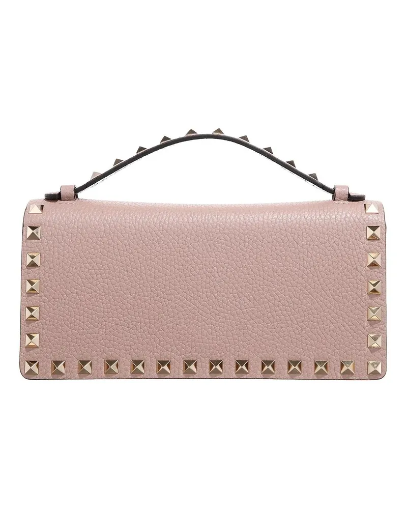 Valentino Garavani Portemonnaie Wallet with Strap Rockstud rosa Gold