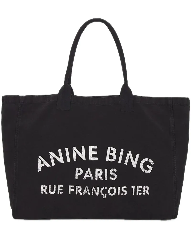 Anine Bing Shopper bag black schwarz Schwarz