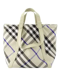 Burberry Tote Medium Shopper Bag - Synthetic - Neutral Beige