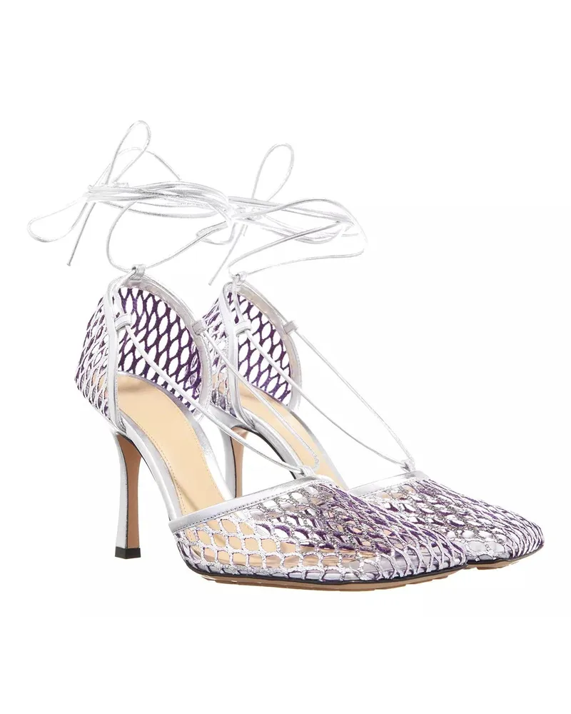 Bottega Veneta Sandalen Mesh Strech Sandals silberfarben 