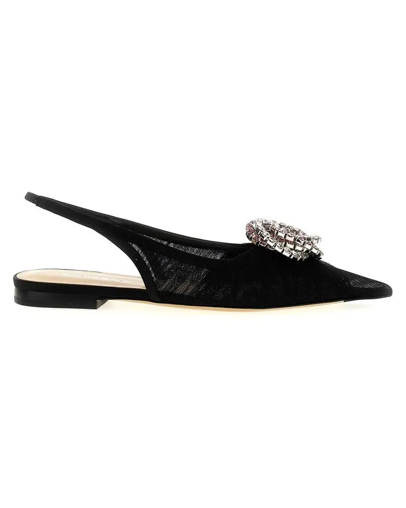 Mach & Mach Hohe Schuhe 'Galaxy' Slingback schwarz Schwarz
