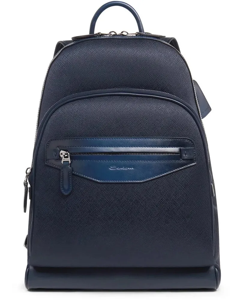 Santoni Businesstaschen & Reisegepäck Rugzak blau Blau