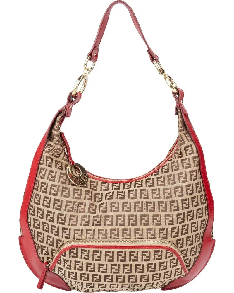 Fendi Crossbody Bags  FF Monogram Zucca Handbag braun Braun