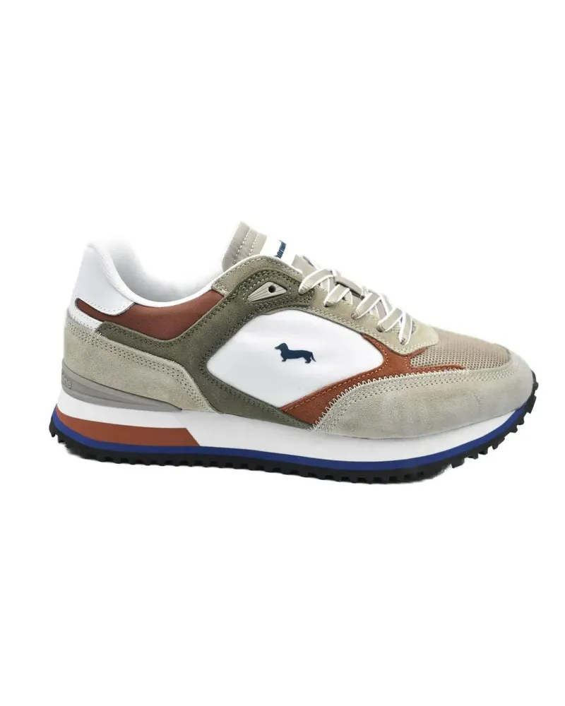 Harmont & Blaine Low-Top Sneaker Beige Low-Top Sneakers With Suede And Mesh Detaili grau Grau