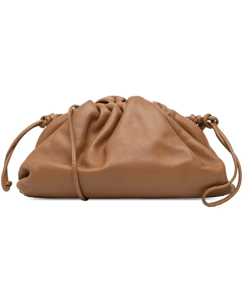 Bottega Veneta Hobo Bags Lambskin The Mini Pouch Crossbody braun Braun