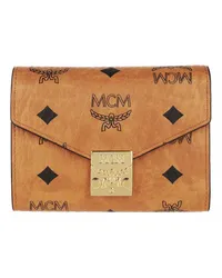 MCM Portemonnaie Tracy Visetos Small Wallet Cognacbraun