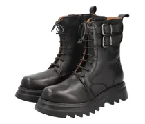 Stiefeletten Schnürstiefeletten schwarz