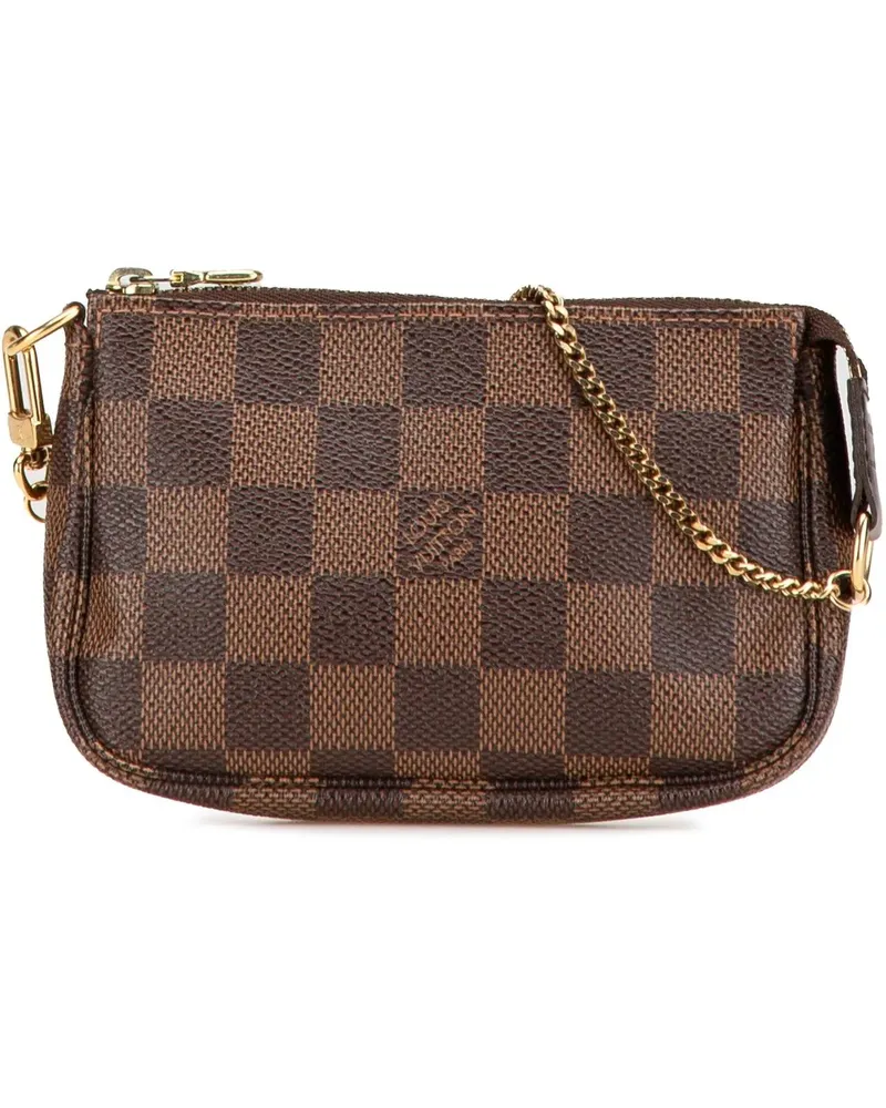 Louis Vuitton Crossbody Bags 2012 Damier Ebene Mini Pochette Accessoires braun Braun