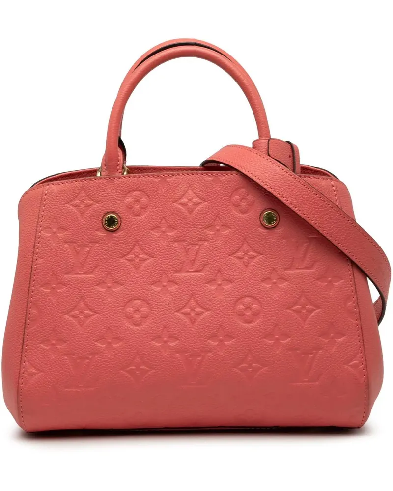 Louis Vuitton Hobo Bags Monogram Empreinte Montaigne BB rosa Gold