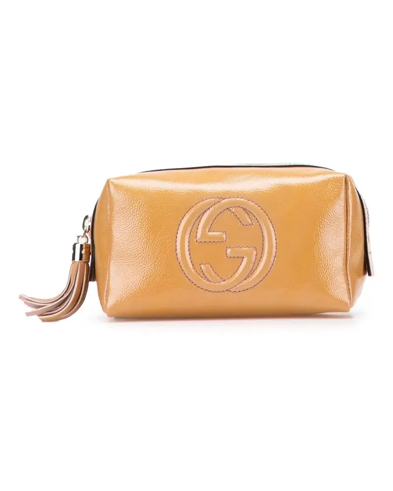 Gucci Kosmetiktaschen Patent Soho Cosmetic Pouch braun Braun
