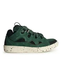 Lanvin Sneakers Curb' Green Leather Blend Sneakers Grün