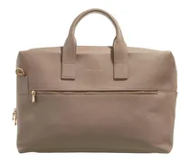 Aktentaschen Honoré Anique taupe calfskin leather handbag with