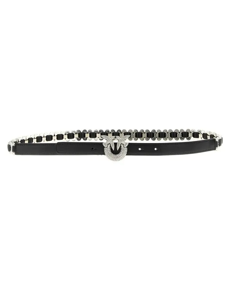 Pinko Gürtel 'Love Birds' Belt schwarz Schwarz