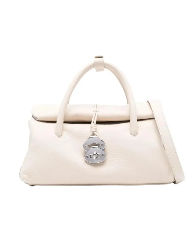 Zanellato Hobo Bags Small Dotta Centauro Bag weiß Weiß