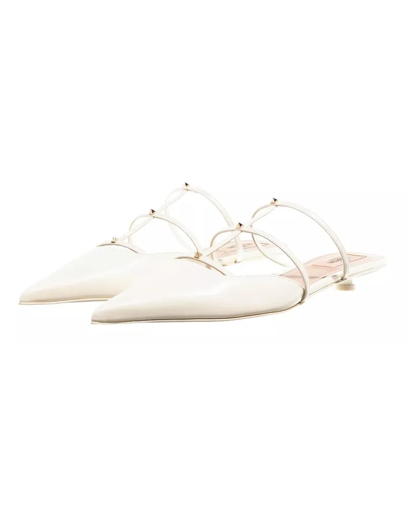 Valentino Garavani Slipper & Pantoletten Mule Rockstud Wispy Mini Studs creme Creme