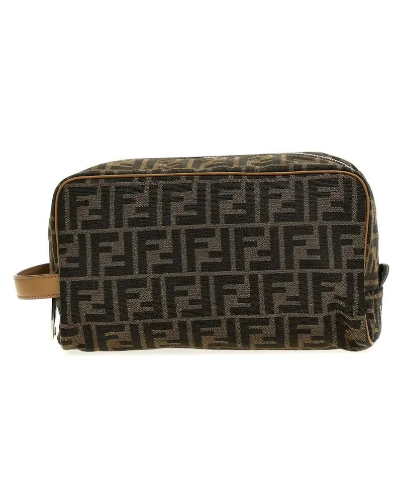 Fendi Crossbody Bags Ff' Wash Bag schwarz Schwarz