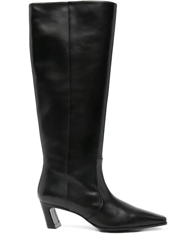 Stuart Weitzman Stiefel Knee-High Ankle Boots With Pointed Toe schwarz Schwarz