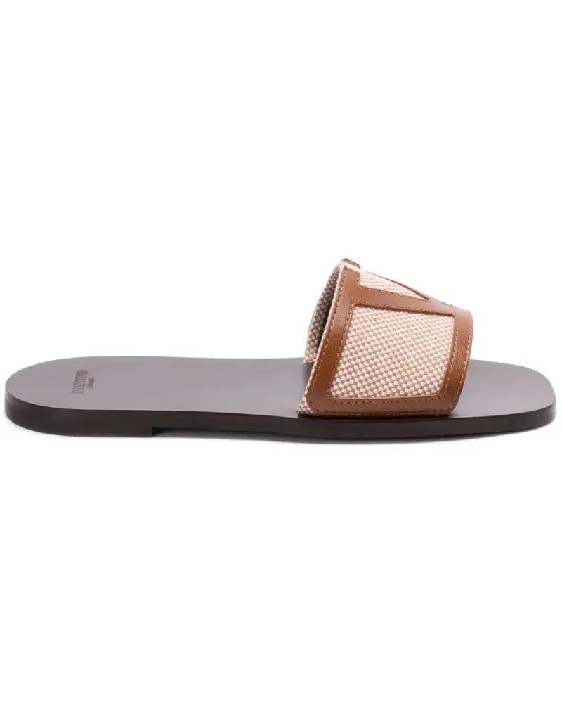 Valentino Garavani Sandalen Superstar Slide Slipper With Vlogo Detail And Prem beige Beige
