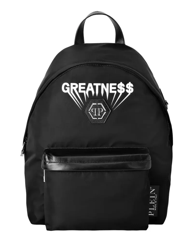 Philipp Plein Rucksäcke Nylon Backpack Greatness schwarz Schwarz