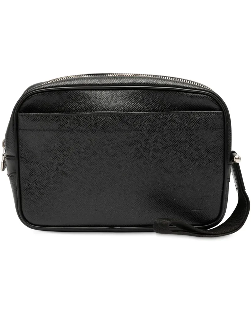 Louis Vuitton Clutches Taiga Pochette Kaluga schwarz Schwarz